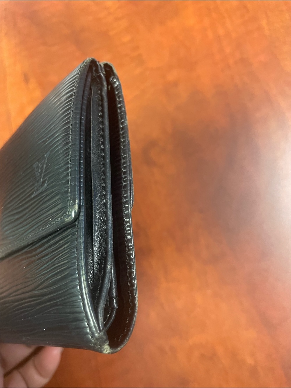 Louis Vuitton Black Epi Leather Folding Wallet - Picture 3 of 8